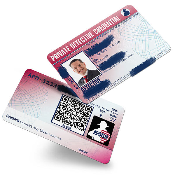 Private detective credential